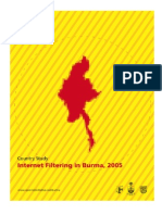 Internet Filtering in Burma 2005