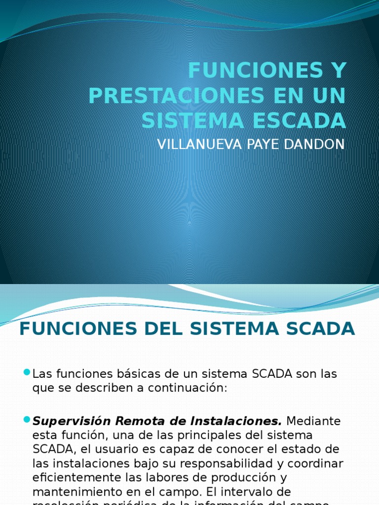 Funciones Clave del Sistema SCADA | PDF | Scada | Tecnología digital