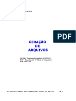 Fortran - Geracao de Arquivos