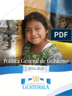 Política General de Gobierno 2016-2020