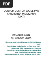 Download Contoh-contoh Judul Pkm Yang Diterima by evhyajah SN31755508 doc pdf