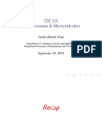 CSE 315 Microprocessors & Microcontrollers: Tanvir Ahmed Khan