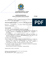 Certidão de Distribuição Ações e Execuções Cíveis e Criminais #9465