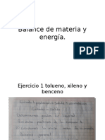 Balance de Materia y Energía