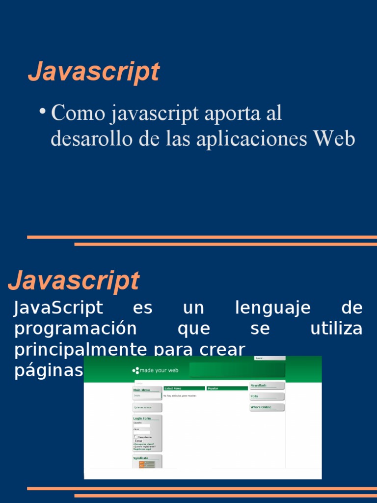 Importancia de JavaScript en Web Apps | PDF