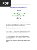 VBScript Beginning Programming