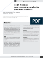 Nivel de Estres en Niños de Primer Año de Primaria y Correlacion Con Alteraciones en Su Conducta PDF