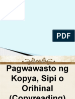 Pagwawasto at Pag-Uulo NG Balita
