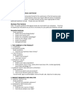 Business Plan Outline Full Business Plan Sections and Format