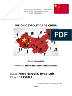 Visión Geopolitica de China 