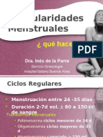 Irregularidades Menstruales