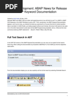 Abap News For Release 750 Abap Keyword Documentation