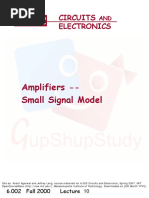 Amplifiers - Small Signal Model