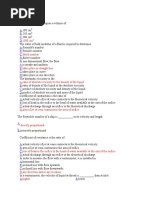 MCQ Fluid Mechanics