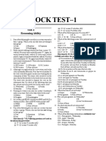 Mock Test - 1 Sbi Clerk Prelims