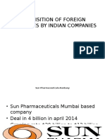 Acquisition of Foreign Companies by Indian Companies