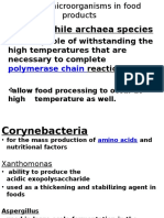 Uses of Microorganisms in Food Products