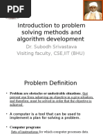 Introduction to Problem Solving Methods and Algorithm Development by Dr. S. Srivastava..