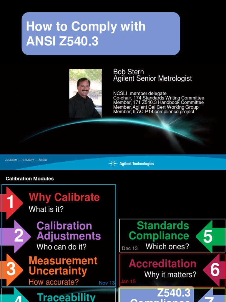 Complying with ANSI Z540.3 Standards | PDF | Calibration | Reliability ...