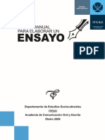 EL ENSAYO - Breve Manual Para Escribirlo