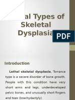 Lethal Types of Skeletal Dysplasia
