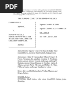 Clementine F. v. State, Dept. of Health & Social Services, Office of Children's Services, Alaska (2016)