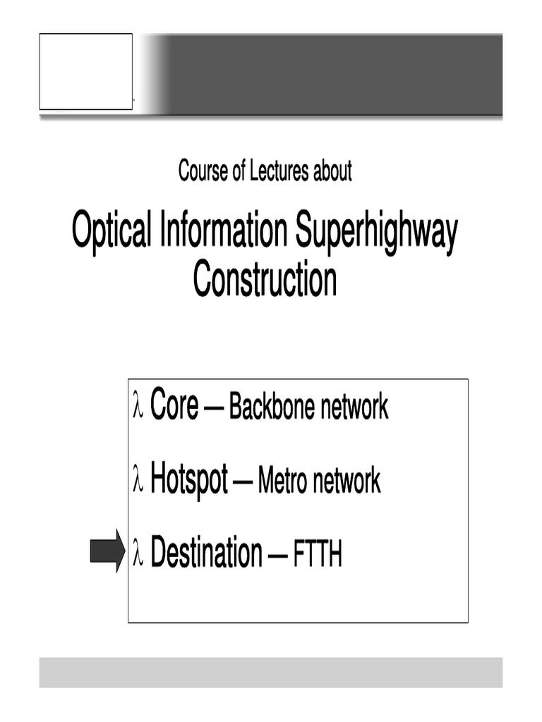 FTTH and Next-Gen Networks | PDF | Fiber To The X | Computer Network