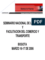 Eficiencia Del Transporte para La Competitividad