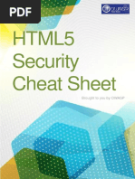 HTML5 Security Cheat Sheet