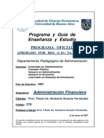 279 - Administracion Financiera