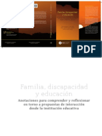 Familia, discapacidad y Educación