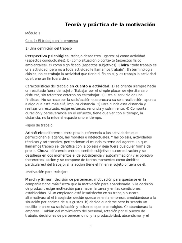Teoría y Práctica de La Motivación | PDF | Motivación | Motivacional