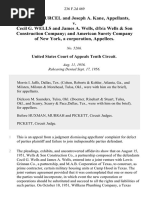 Milford S. Purcel and Joseph A. Kane v. Cecil G. Wells and James A. Wells, D/B/A Wells & Son Construction Company and American Surety Company of New York, A Corporation, 236 F.2d 469, 10th Cir. (1956)