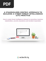 EclecticIQ White Paper a Stakeholder Centric Approach to Building a Cyber Threat Intelligence Practice