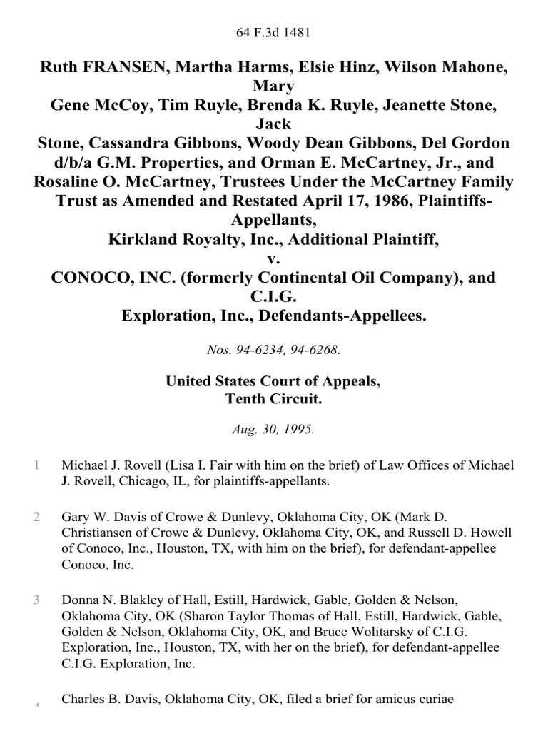 United States Court of Appeals, Tenth Circuit | PDF | Collateral ...