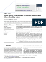 Comparision of Orofacial Airway Dimensions in Subject With Different Breathing Pattern