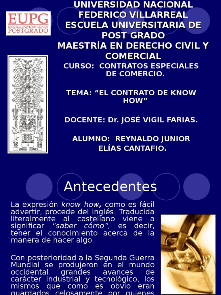 Curso Contratos Especiales De Comercio. Tema “El