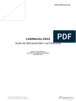 Guía de Instalación y Activación de CAMWorks 2014 1