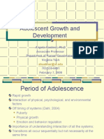 Adolescent Growth and Development