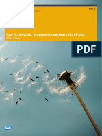SAP S/4HANA, On-Premise Edition 1511 FPS02
