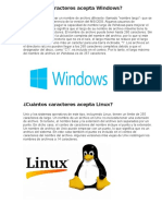 Cuántos Caracteres Acepta Windows