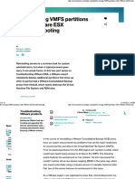 Recovering VMFS Partitions With VMware ESX Troubleshooting