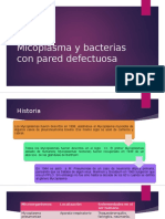 Micoplasma y Bacterias Con Pared Defectuosa