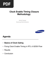 Clock Enable Timing Closure Methodology: Harish Dangat Samsung Semiconductor