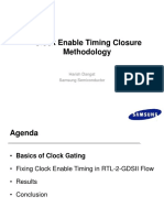 Clock Enable Timing Closure Methodology: Harish Dangat Samsung Semiconductor