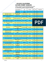 2014/2015 CALIFORNIA Sno-Park Permit Vendors: For More Information, Please Call (916) 324-4442