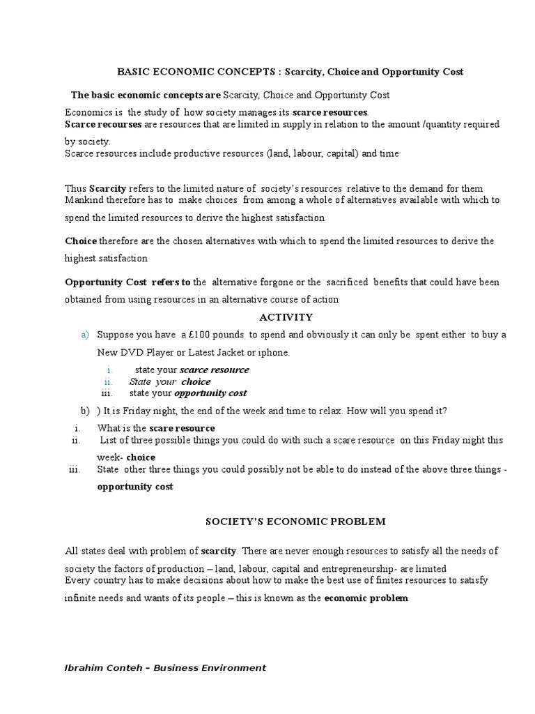 The Economic Systems Handout | PDF | Free Market | Factors Of Production