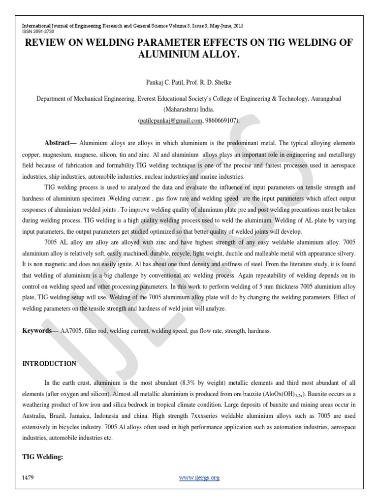 welding research papers pdf