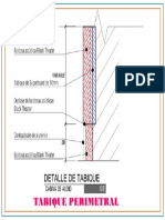 Detalle de Tabique de Drywall Perimetral