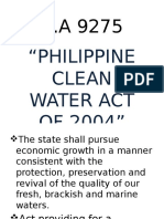 Philippine Clean Water Act OF 2004